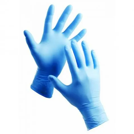 rukavice nitrilové, modré, 100ks, M