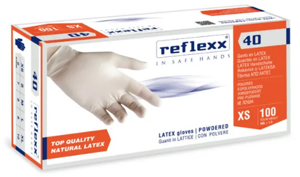 rukavice latexové REFLEXX 40