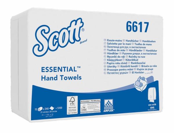6617 SCOTT® ESSENTIAL(TM) Papierové utierky zložené