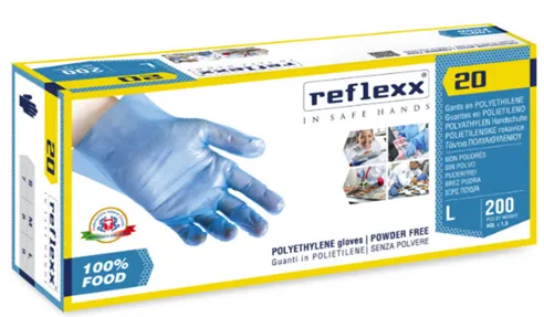 rukavice Reflexx 20 polyetylénové