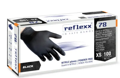 rukavice nitrilové REFLEXX 78 čierne