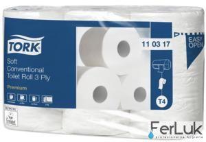 110317 Tork jemný 3-vrstvový toaletný papier konvenčný kotúč